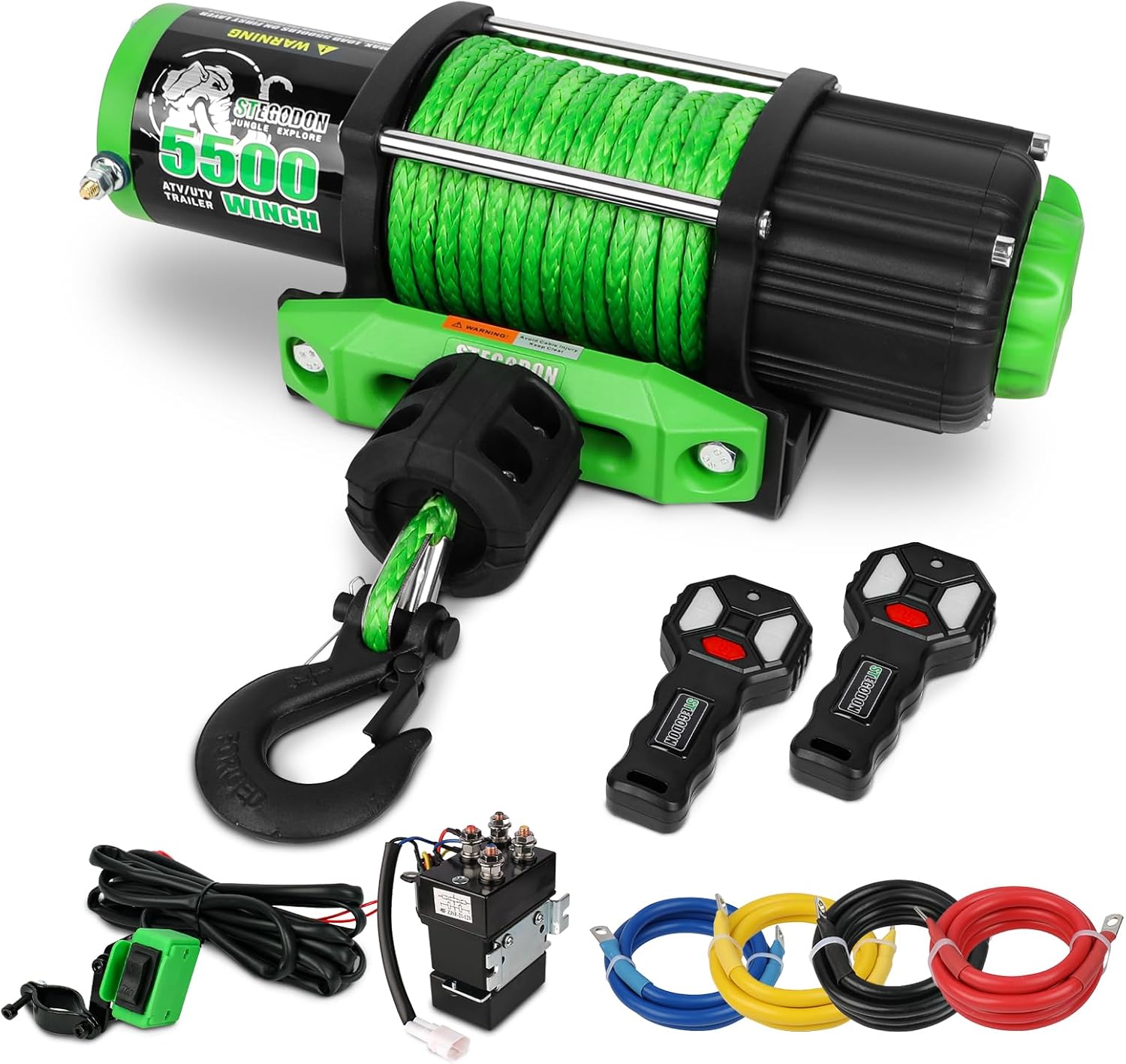 5500 Winch 12V Electric ATV/UTV Winch with Synthetic Rope