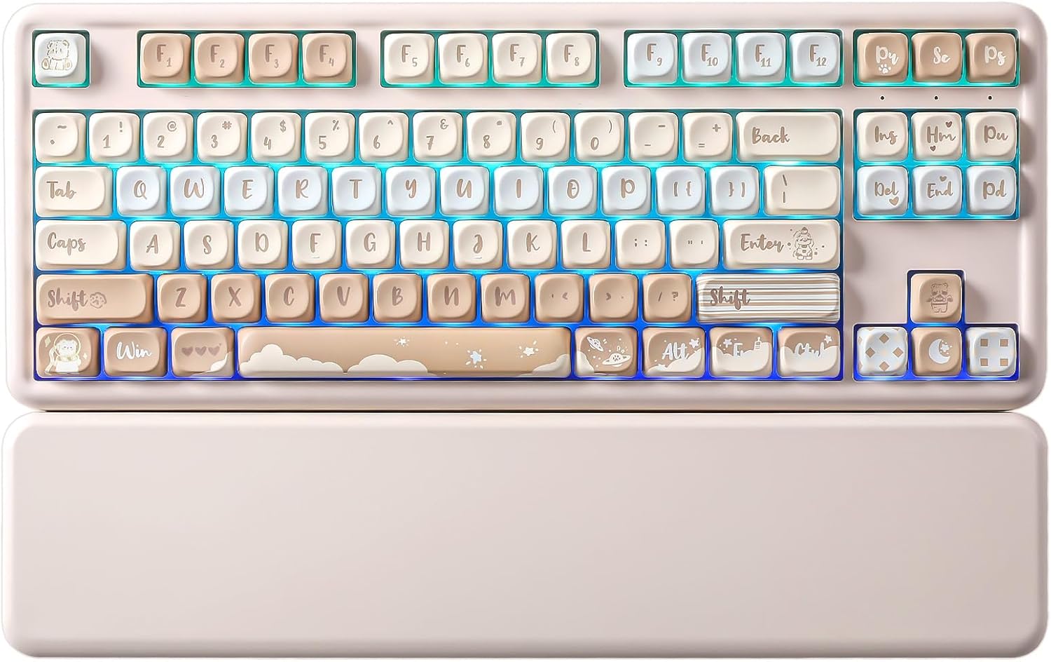YUNZII B87 Wireless Mech Keyboard, Programmable, RGB Backlit, Hot Swap, TKL Layout