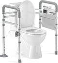 Toilet Safety Rails for Seniors Adjustable Foldable Toilet Handles