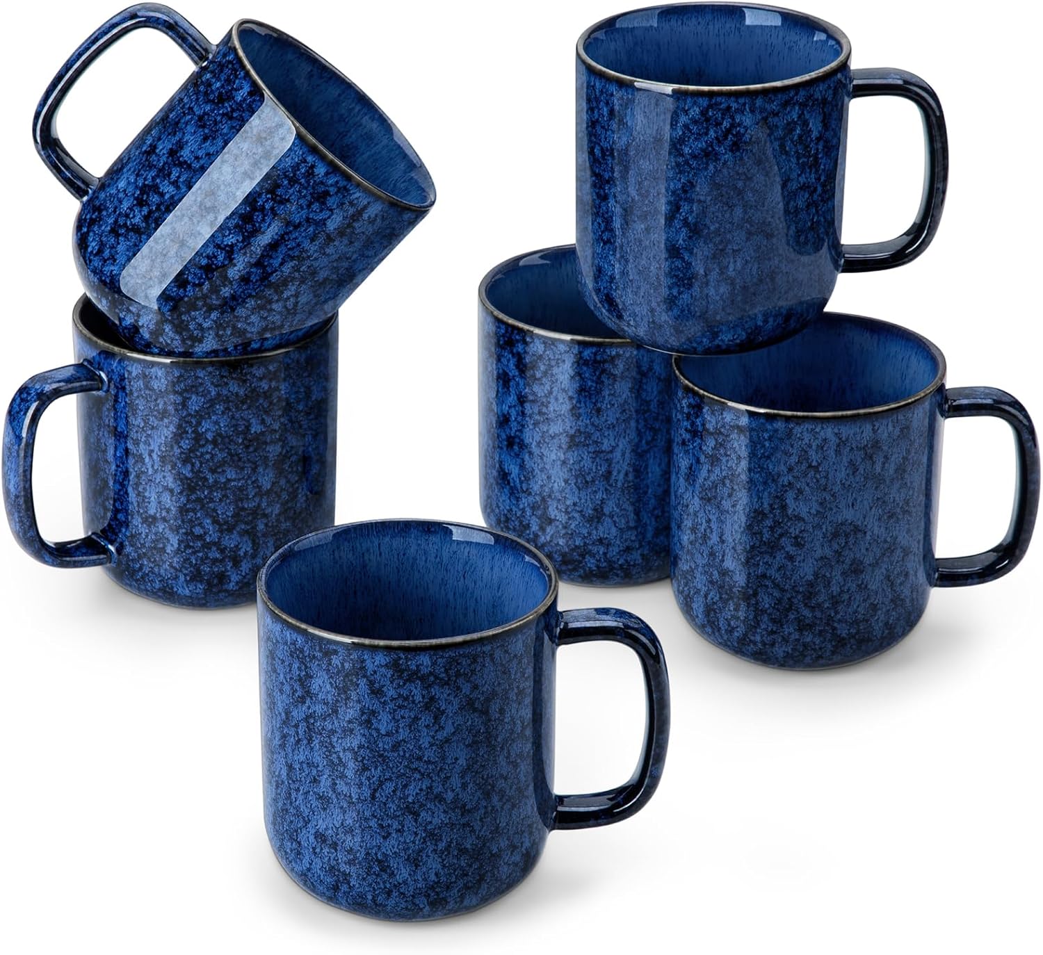vancasso STARRY Coffee Mugs Set - 16 oz Ceramic Cups for All