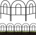 Decorative Garden Fence 21.67ft x 13in - Classic Metal Garden Border