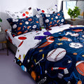 Wajade Sports Comforter Set - 7 Piece Queen Bedding for Kids