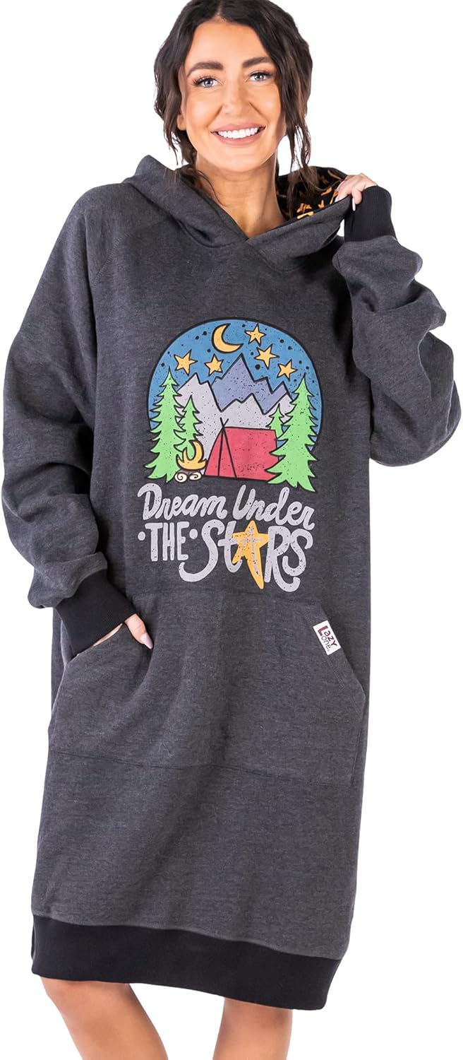 Lazy One Oversized Hoodie Sweatshirt for Cozy Comfort