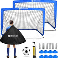 Soccer Goals for Backyard Portable Pop Up Net Set of 2 - Durable