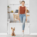 Short Dog Gate 0-39 in Wide Retractable 24 in Tall Narrow Baby Gate