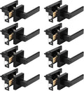 Privacy Door Handles 8 Pack Matte Black Privacy Lever - Durable Set