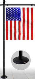 Koutemie 10FT Garden Flag Pole Stand for 3x5 Flags - Heavy Duty