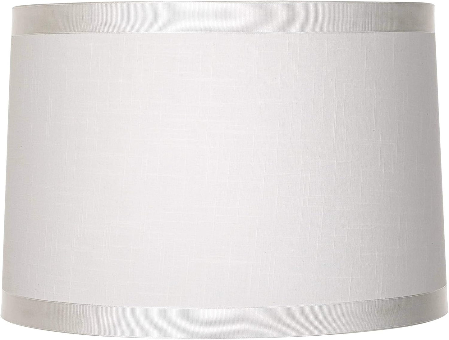 White Fabric Large Drum Lamp Shade for Elegant Home Decor