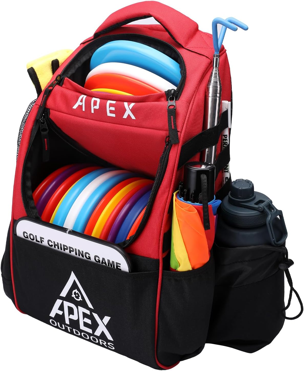 Large Disc Golf Backpack Holds Over 21 Discs, Durable & Lightweight