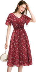 Chiffon Floral Dresses for Women - Summer Beach Elegance