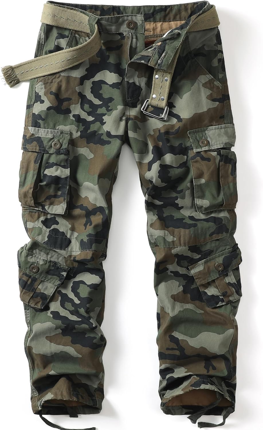Men's Camo Cargo Tactical Pants for Outdoor Activities and Work