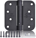 Self Closing Door Hinge 4 in Matte Black Adjustable Spring Hinge