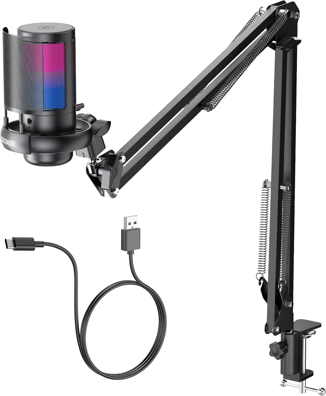 COCONISE Gaming Microphone for Streaming and Podcasts