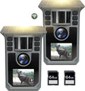 Trail Camera 2 Pack 4K 64MP WiFi Solar Game Camera - Long Run Solar