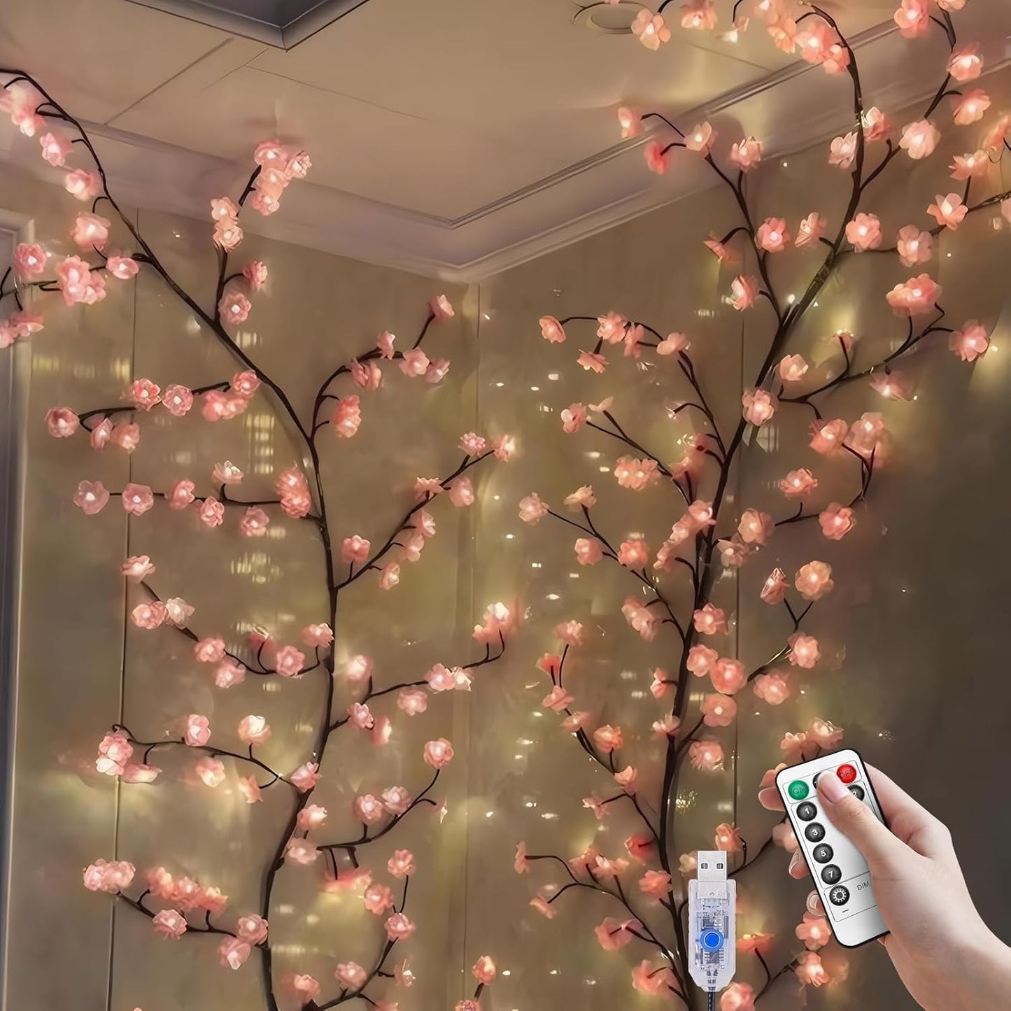 Cherry LED Tree Branch Lights for Charming Home Decor