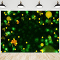 St Patrick's Day Backdrop Glitter Bokeh Green Shamrock Photo