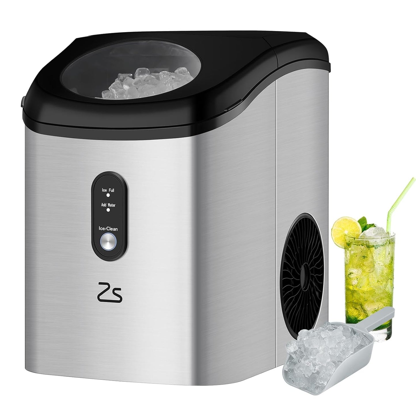 Zstar Nugget Ice Maker: Rapid 6-8min Ice Making!