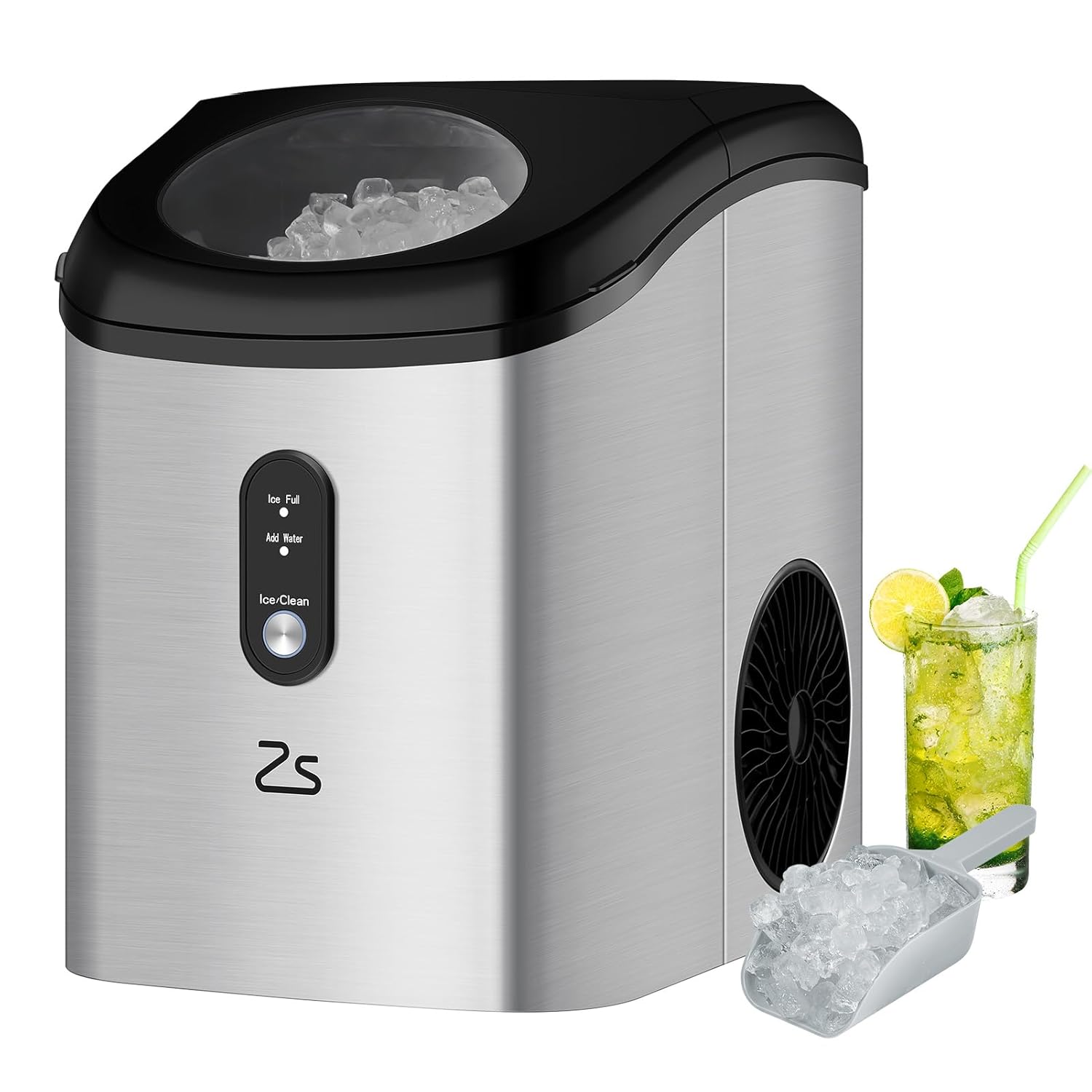 Zstar Nugget Ice Maker: Rapid 6-8min Ice Making!