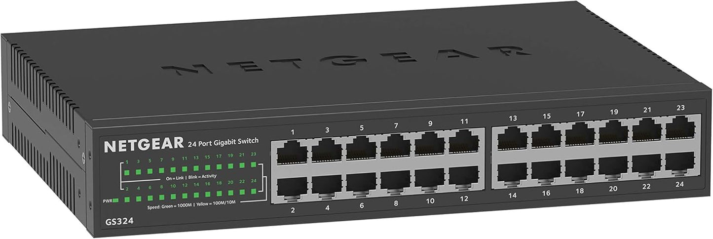 NETGEAR 24-Port Gigabit Ethernet Unmanaged Switch for Home