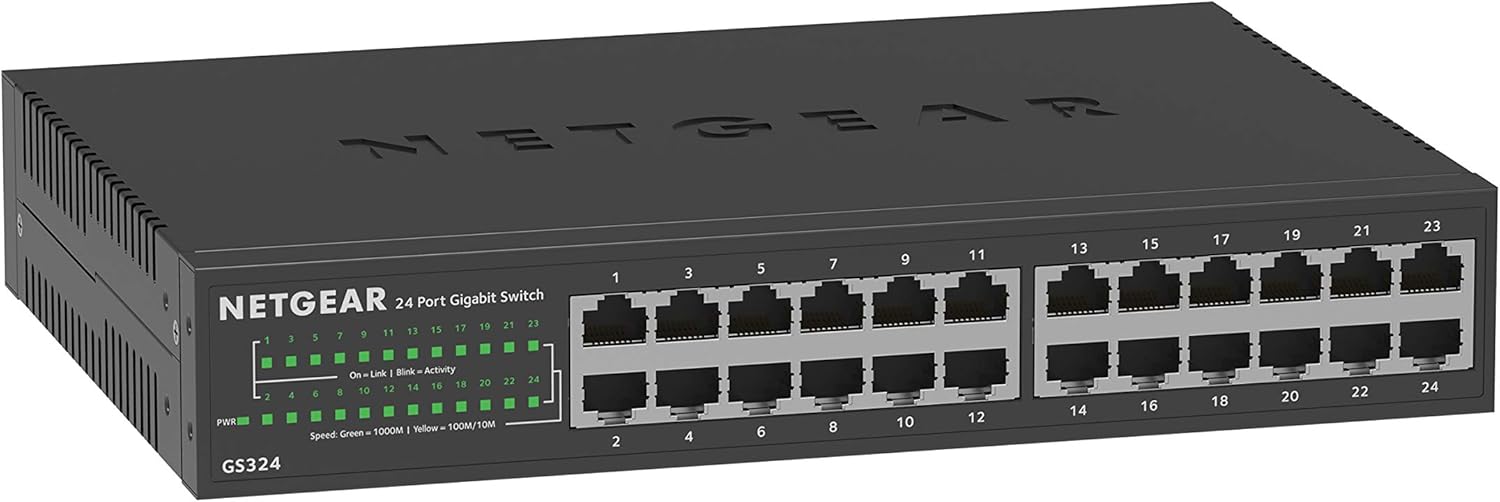 NETGEAR 24-Port Gigabit Ethernet Unmanaged Switch for Home