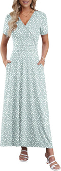 Maxi Dresses for Women Ankle Length Floral Print Beach Long Flowy may
