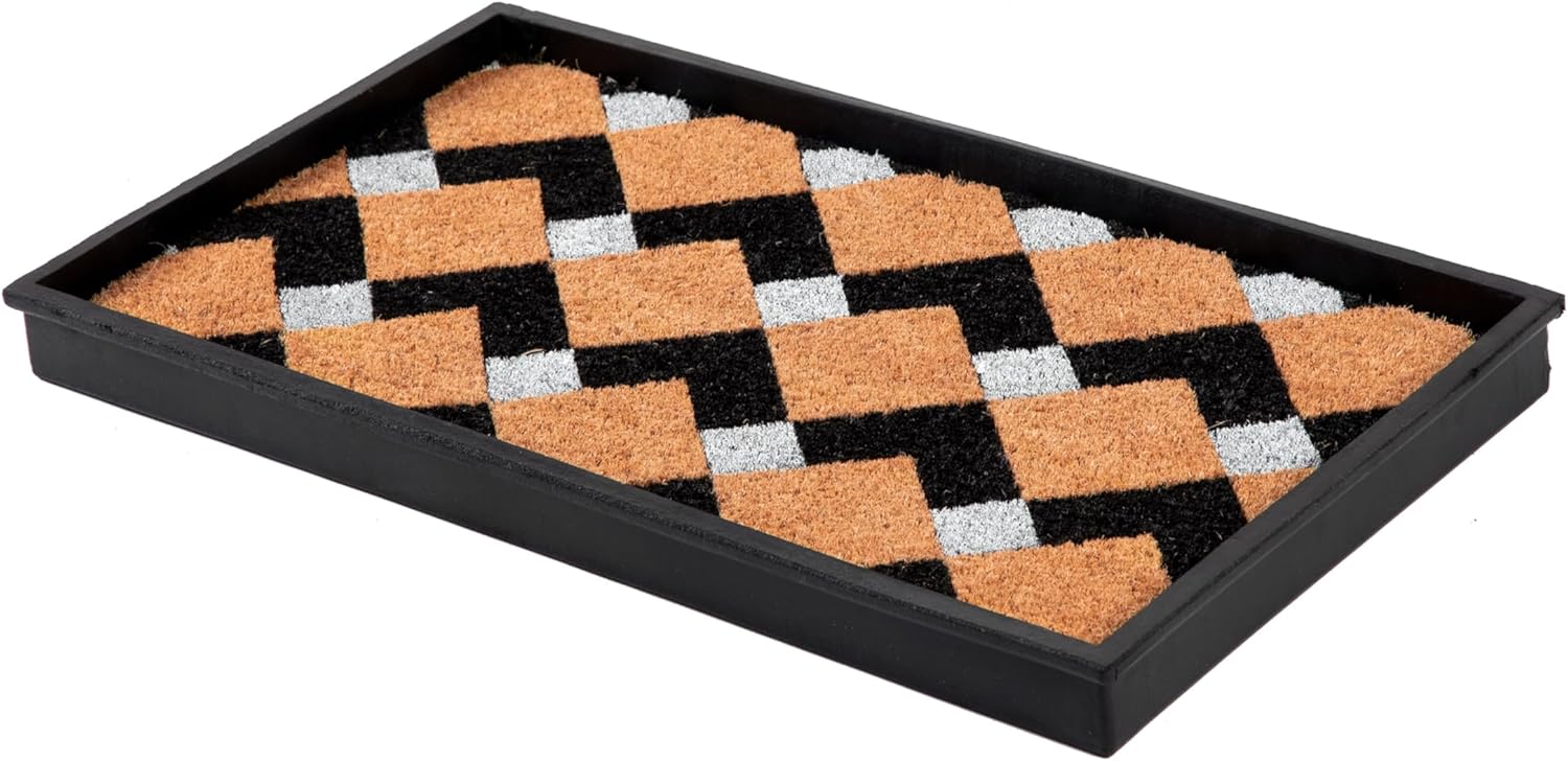 Heavy Duty Waterproof Rubber Shoe Storage Mat for Entryway