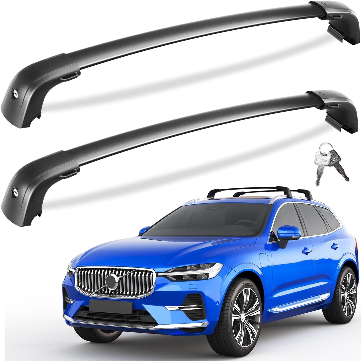Tuyoung Roof Rack Cross Bars for Volvo XC60 2018-2026 Models
