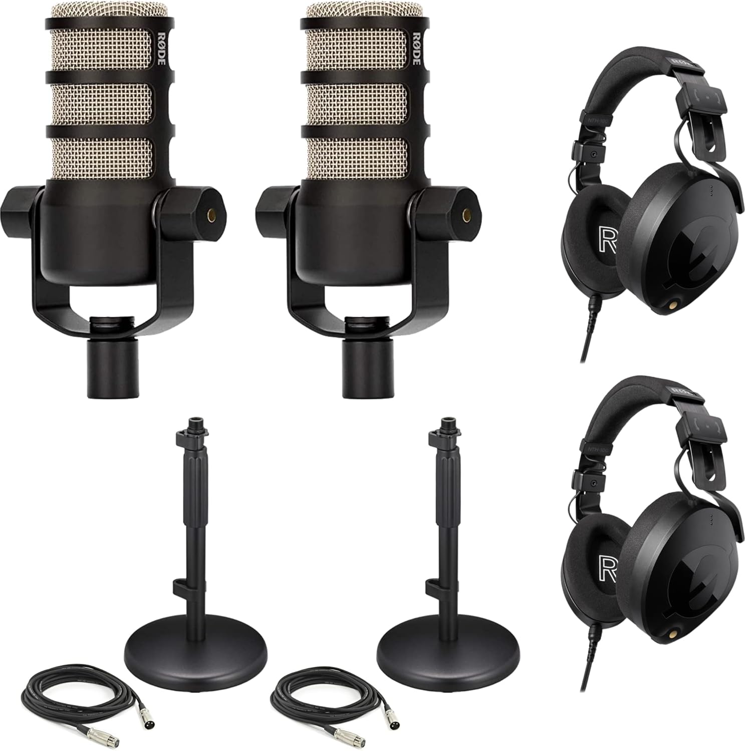 Rode PodMic Dynamic Podcasting Microphones with Accessories