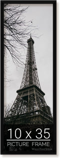 wallsthatspeak 10x35 Black Picture Frame for Posters and Puzzles