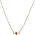 Birthstone Choker Necklace - Delicate October Pink Tourmaline Choker