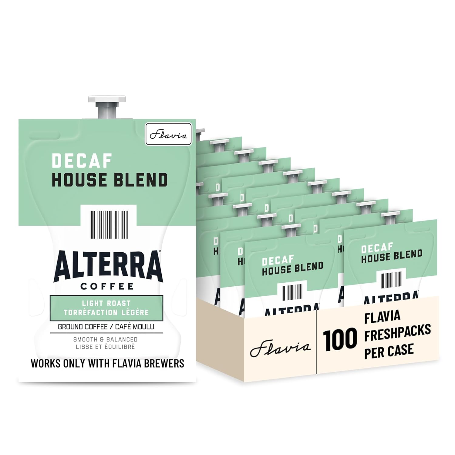 Flavia Alterra Decaf House Blend Freshpacks for Perfect Coffee