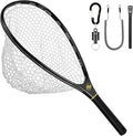 SF Fly Fishing Landing Net Soft Rubber Mesh Trout Net - Compact Carry