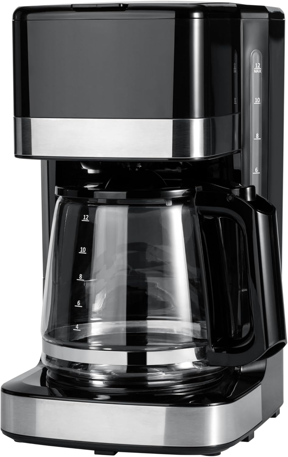 12 Cup Drip Coffee Maker with Auto Shut-off and Sleek Design