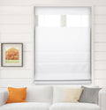 Arlo Blinds Thermal Room Darkening Roman Shades Pure White - Cordless