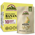 Freeze-Dried Banana Crisp Snack Packs - Organic, Portable 10-Pack