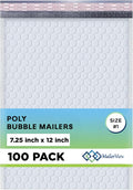 White Poly Bubble Mailers 7.25x12 in #1 - Self Seal Padded Envelopes