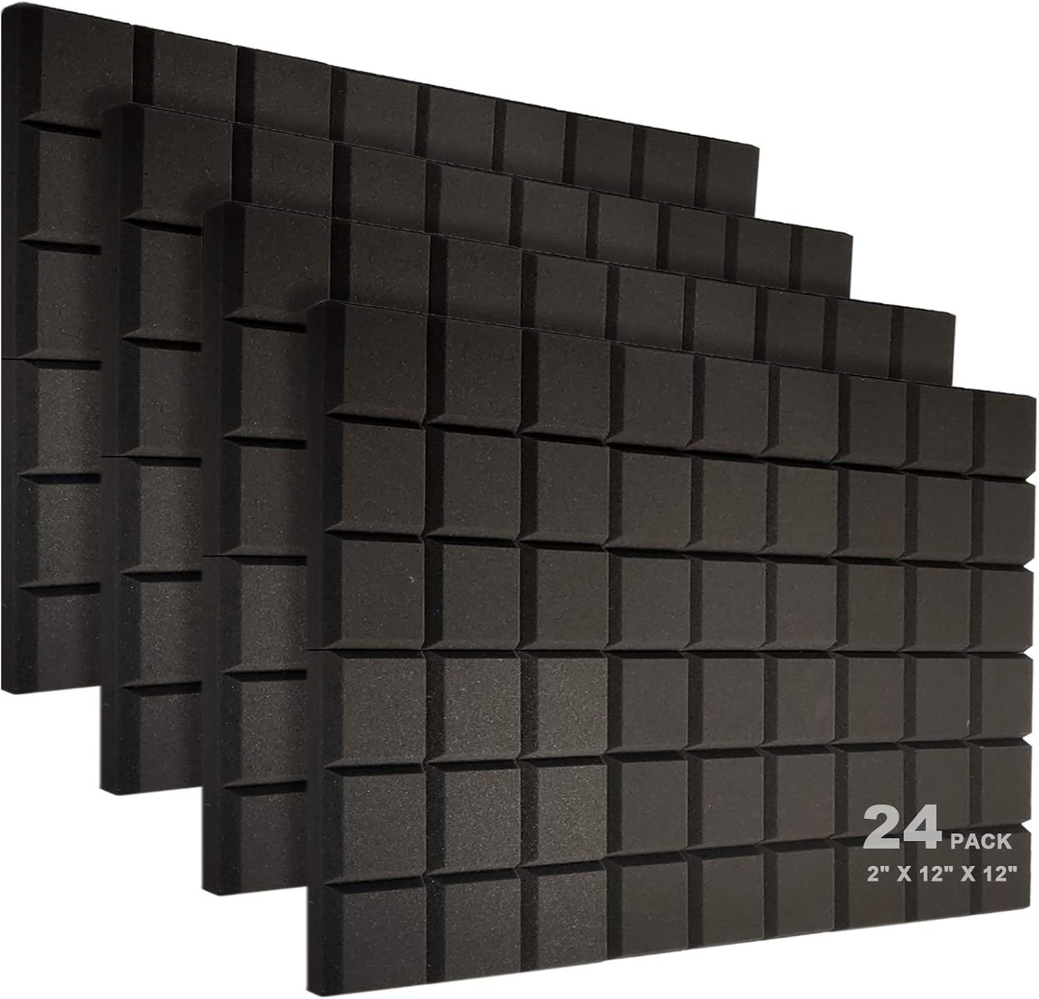 JBER 24 Pack Acoustic Foam Panels for Soundproofing Walls