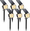 Ultra Bright Outdoor Solar Uplights by Kaxiida for All-Weather Use