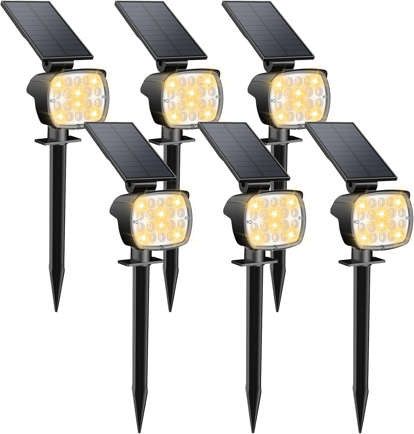 Kaxiida Solar Lights Outdoor Waterproof - Ultra Bright Uplights