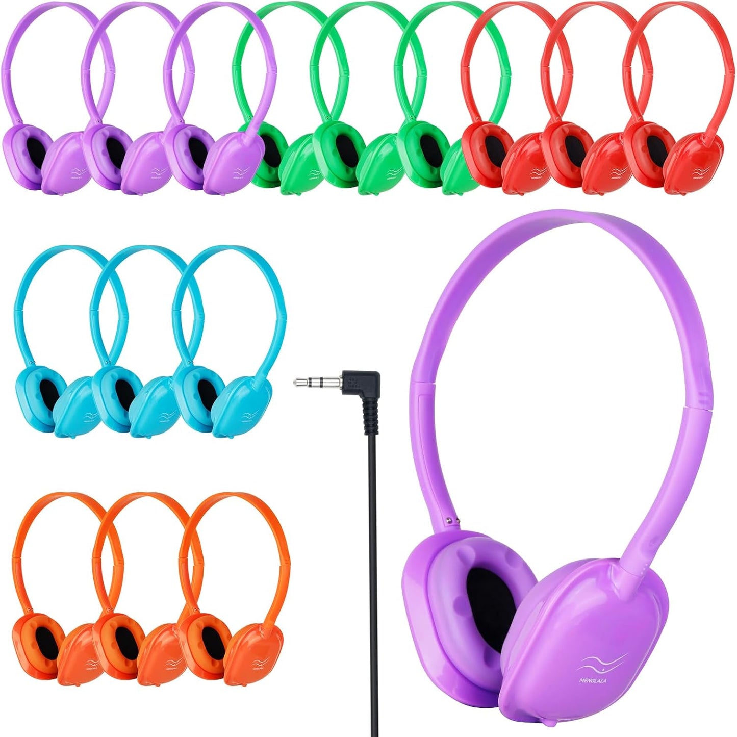 Classroom Headphones Bulk 15 Pack for School Kids and Teens