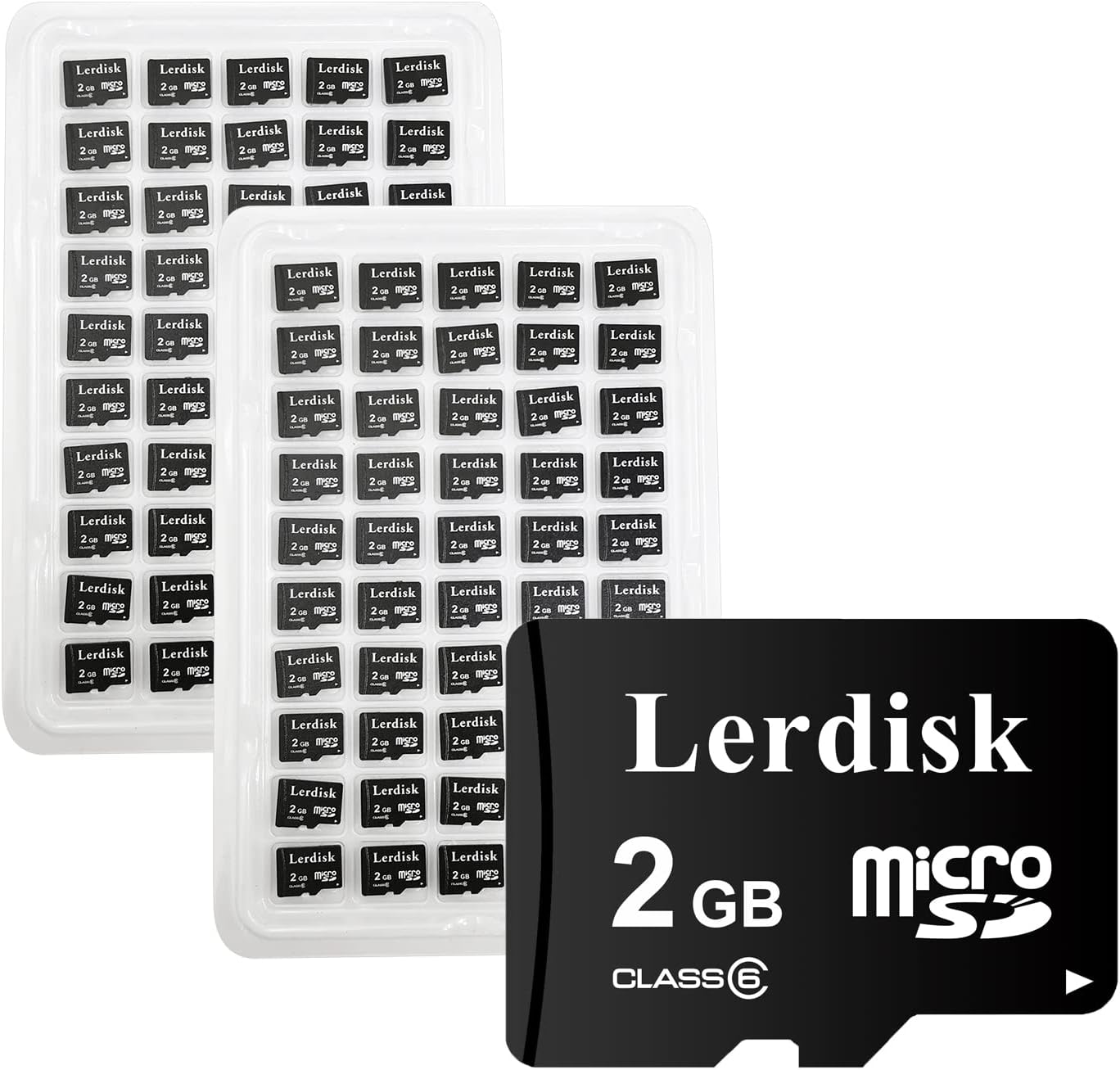100-Pack 2GB C6 Micro SD Cards - Wholesale Bulk Savings!