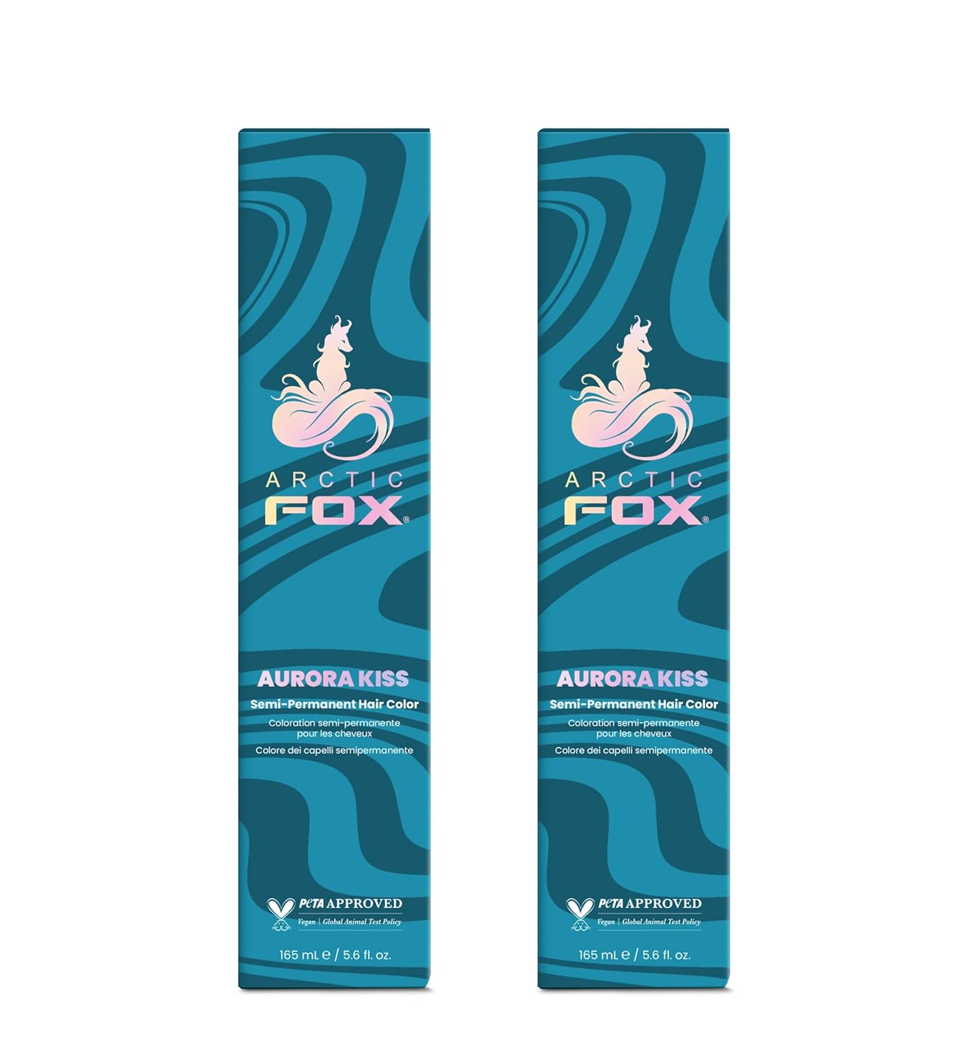 Arctic Fox Semi-Permanent Hair Dye in Aurora Kiss Blue Shade