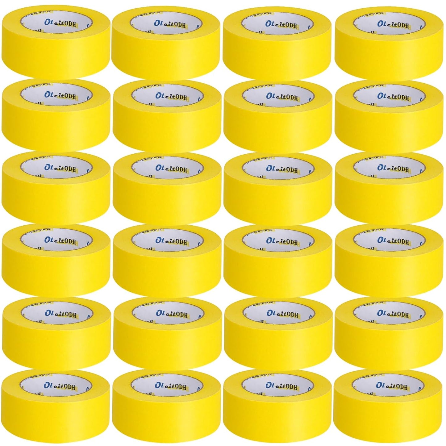 22 Rolls Yellow Painters Tape Bulk for Easy Wall Painting
