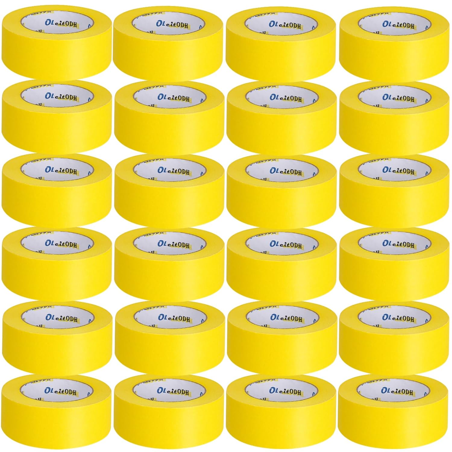 22 Rolls Yellow Painters Tape Bulk for Easy Wall Painting