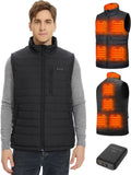 Men's Heated Vest with 7.4V 16000mAh Battery - Lightweight Heated Vest