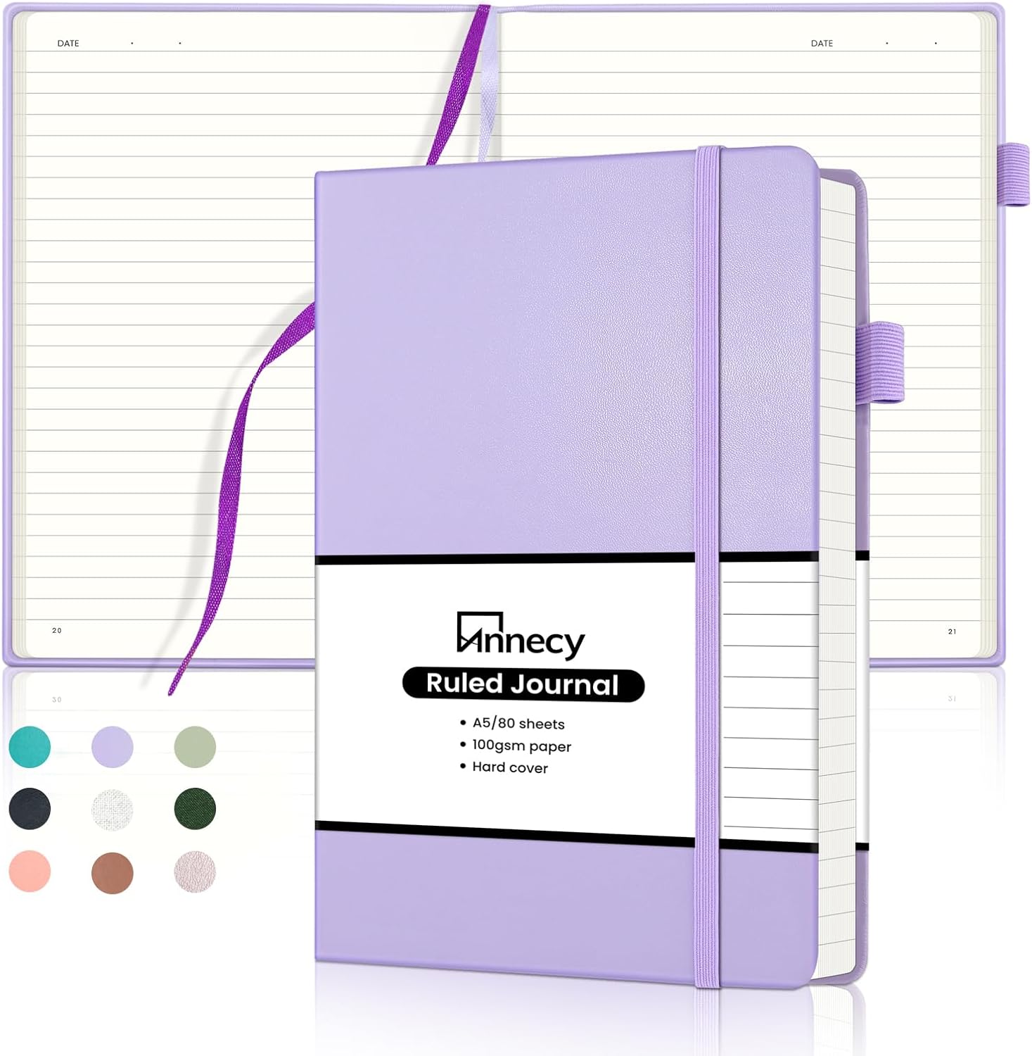 Annecy Hardcover Lined Journal - Superior 100GSM Paper