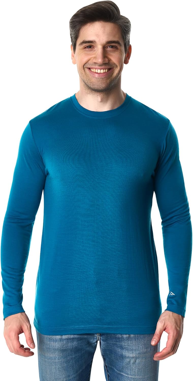 Merino Wool Base Layer Mens - Comfortable Thermal Underwear