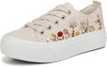 Blowfish Malibu Womens Sadie-Sun Embroidered Lace Up Sneaker