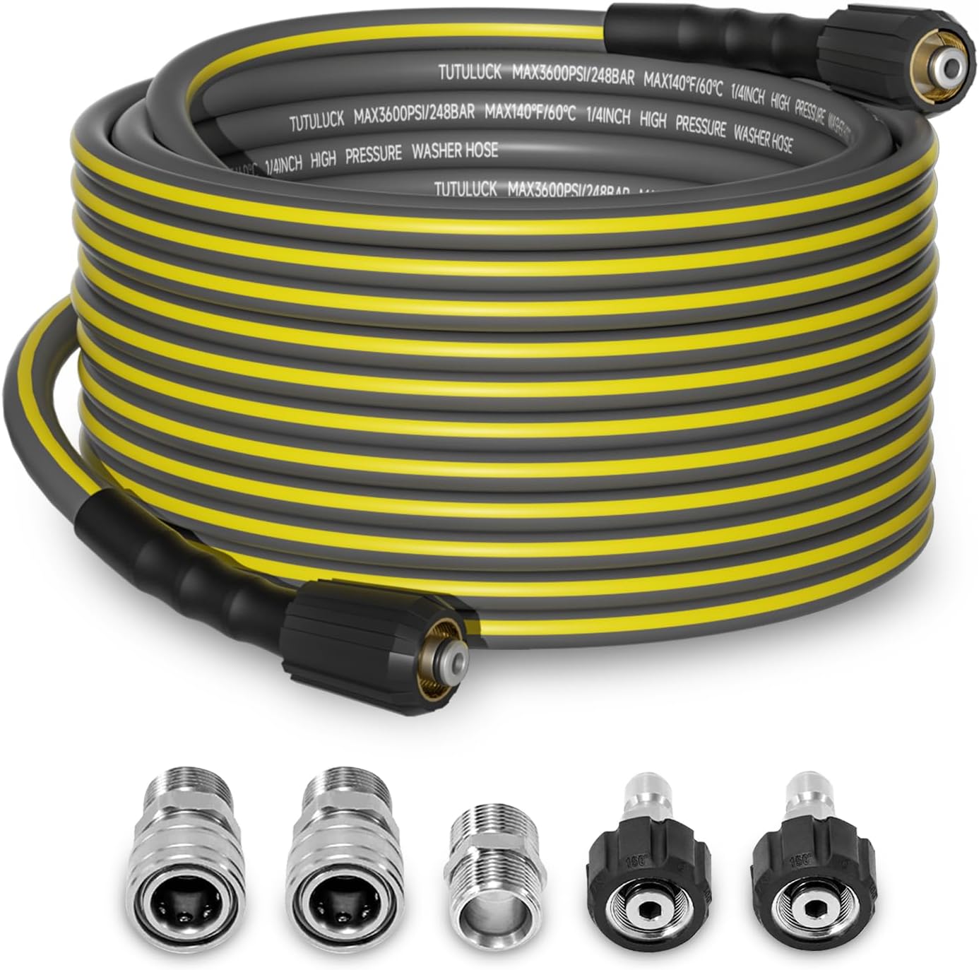 Flexible Pressure Washer Hose 50FT for Gas and Electric Use
