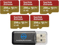 SanDisk Extreme V30 A2 256GB Micro SD Card Five Pack - Fast 4K Storage